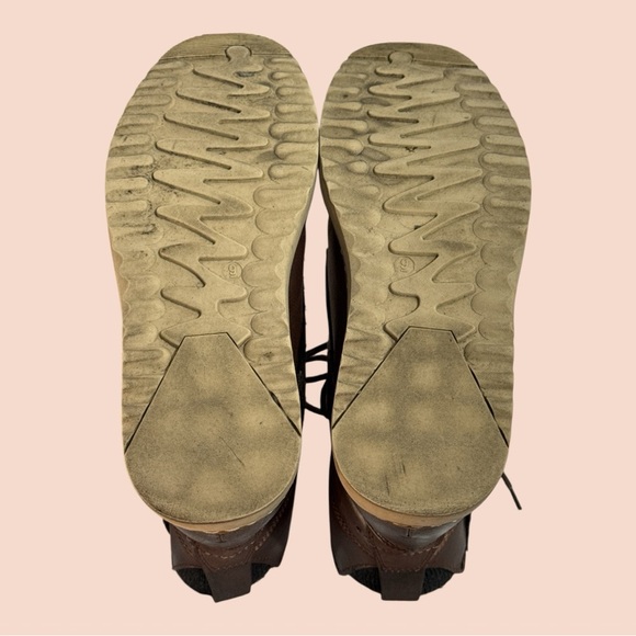 Hillman 453269 Men’s Faux Leather Chalet Cap Toe Lace Up Boots Dark Brown Size 9 - Picture 4 of 7